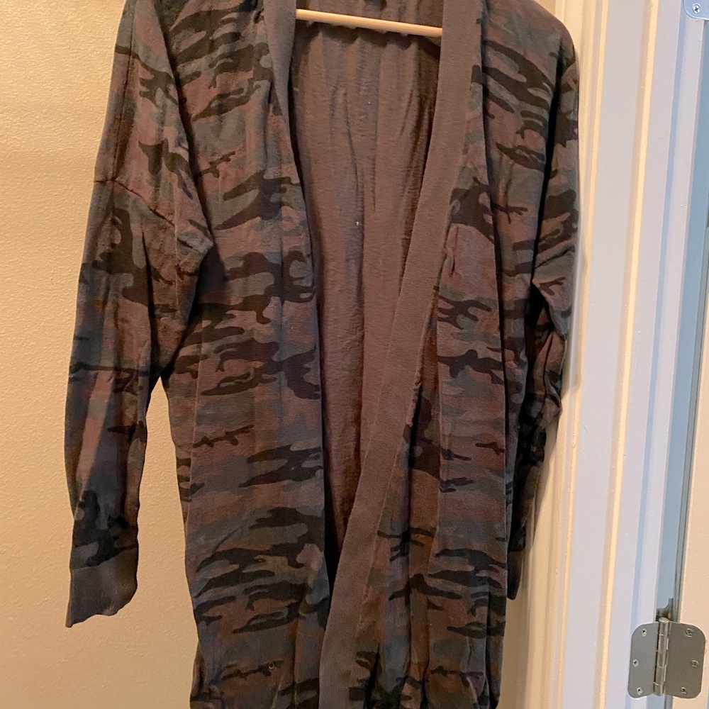 Camo cardigan